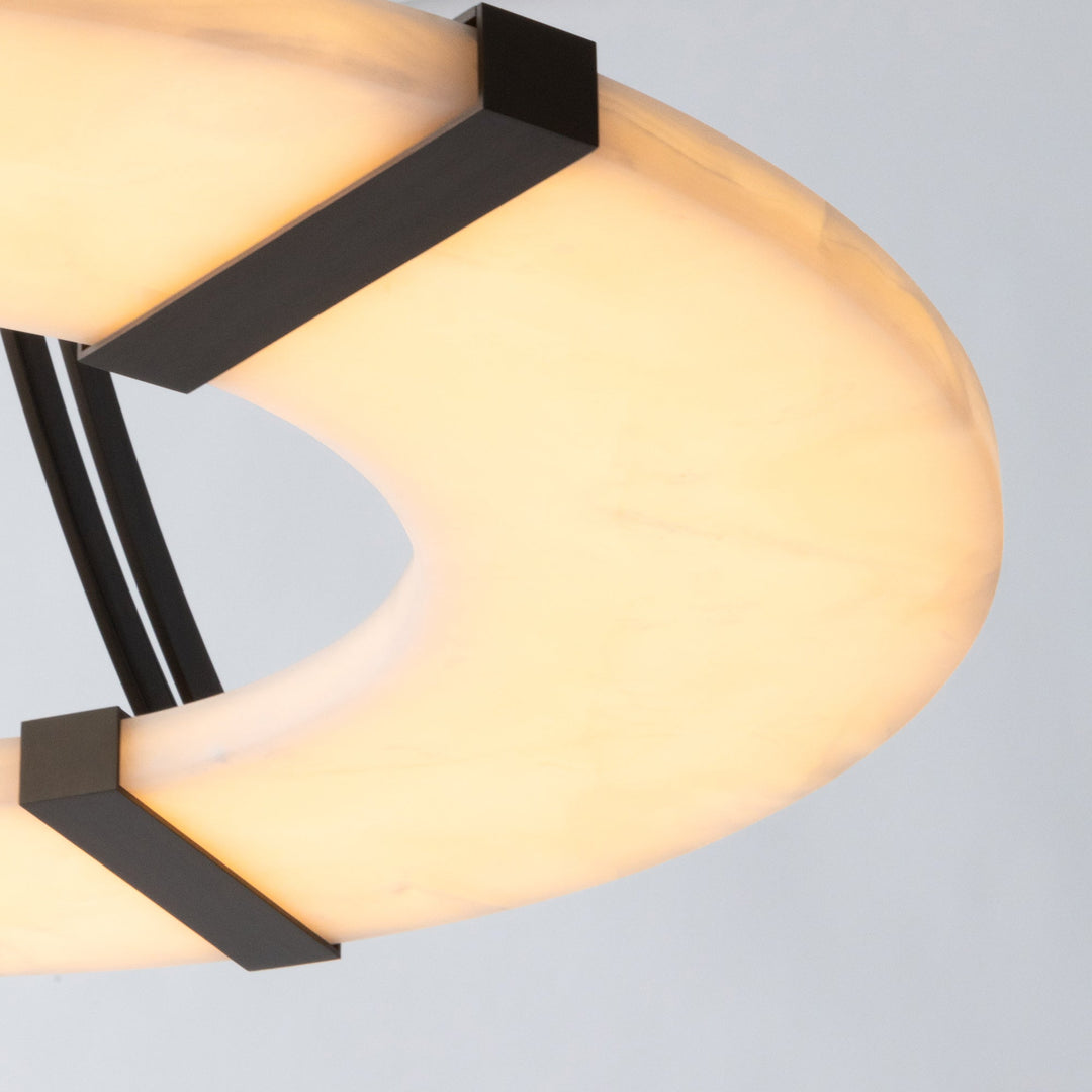 Alabaster Halo Pendant Light - Vakkerlight