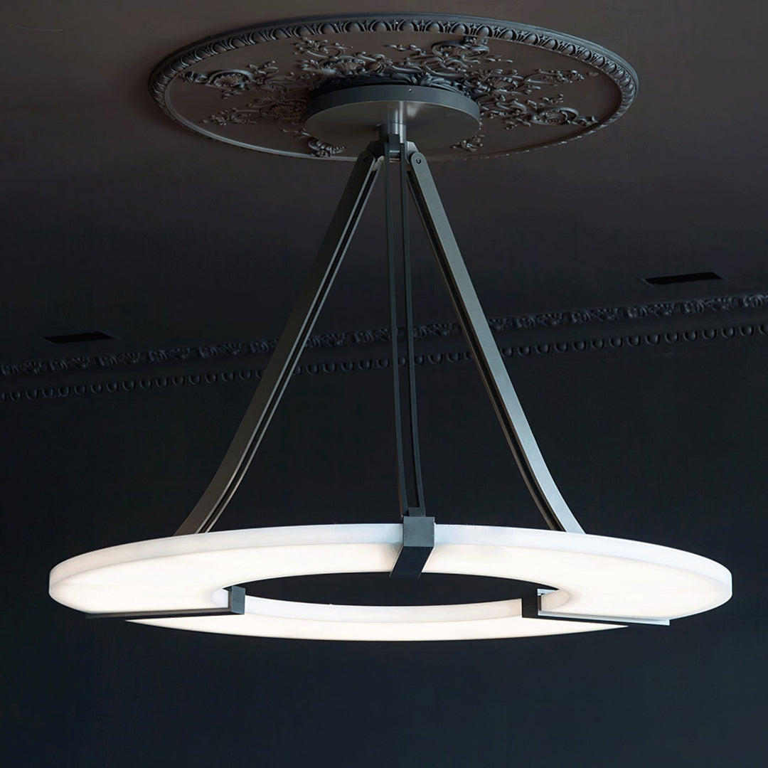 Alabaster Halo Pendant Light - Vakkerlight