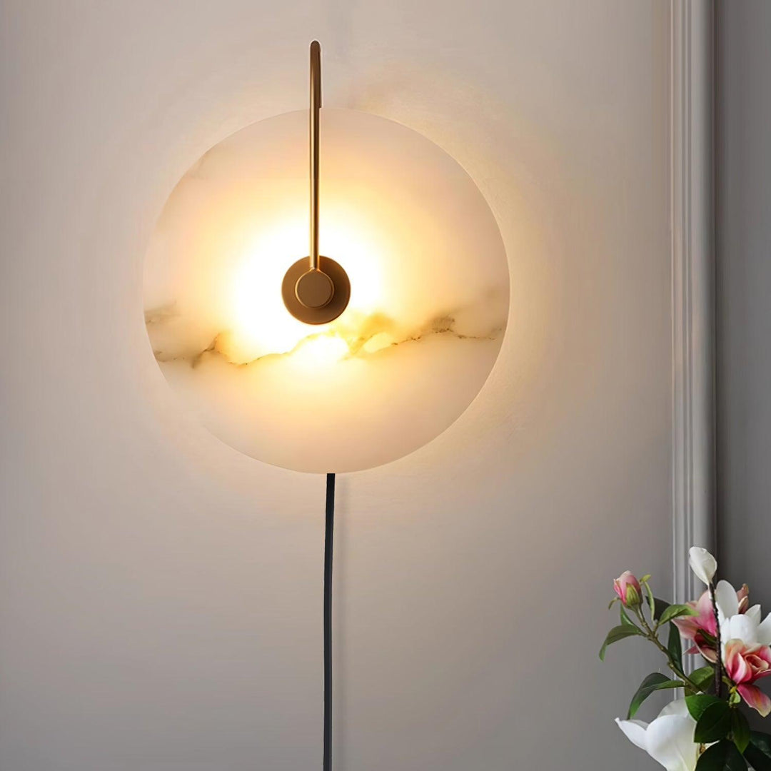 Alabaster LED Plug-In Wall Lamp - Vakkerlight