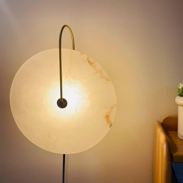 Alabaster LED Plug-In Wall Lamp - Vakkerlight