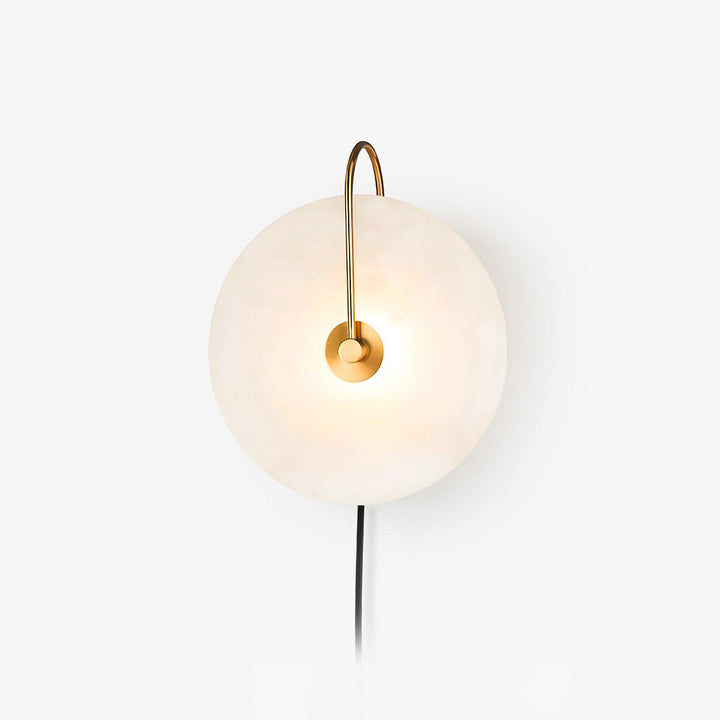 Alabaster LED Plug-In Wandleuchte