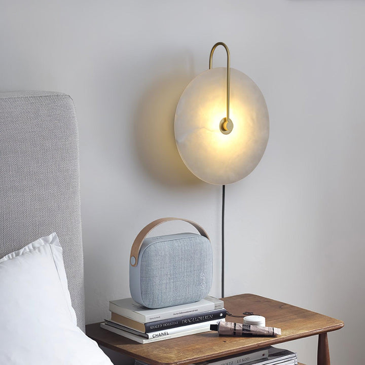 Alabaster LED Plug-In Wall Lamp - Vakkerlight