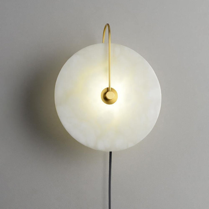 Alabaster LED Plug-In Wall Lamp - Vakkerlight