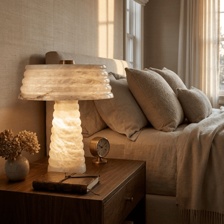 Alabaster Layered Table Lamp - Vakkerlight