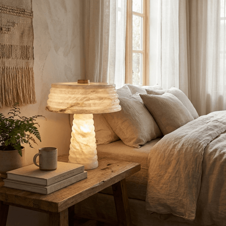 Alabaster Layered Table Lamp - Vakkerlight