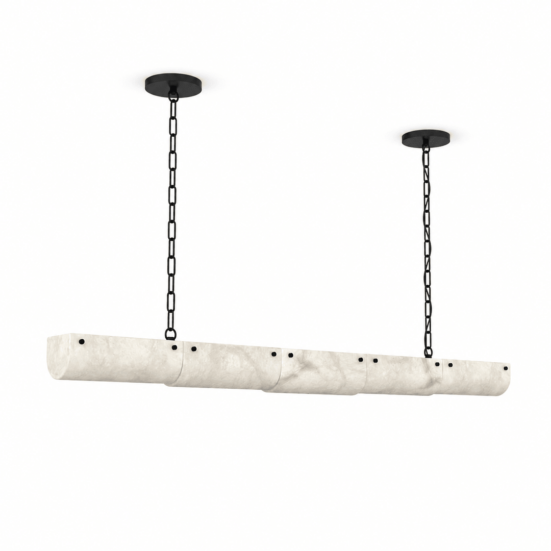 Alabaster Linear Chain Pendant Lamp - Vakkerlight