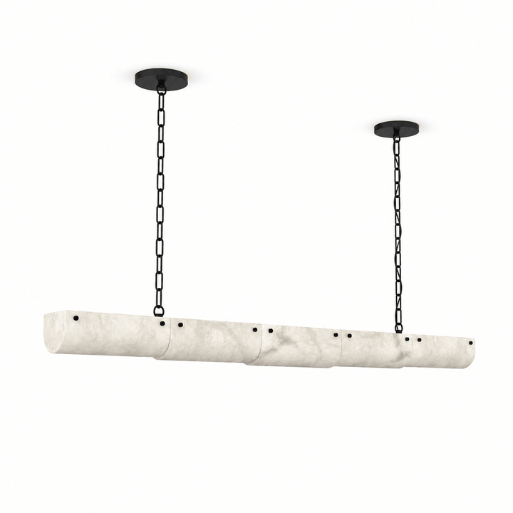 Alabaster Linear Chain Pendant Lamp - Vakkerlight