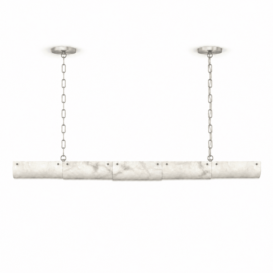Alabaster Linear Chain Pendant Lamp - Vakkerlight