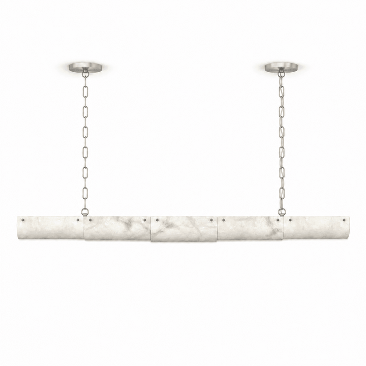 Alabaster Linear Chain Pendant Lamp - Vakkerlight