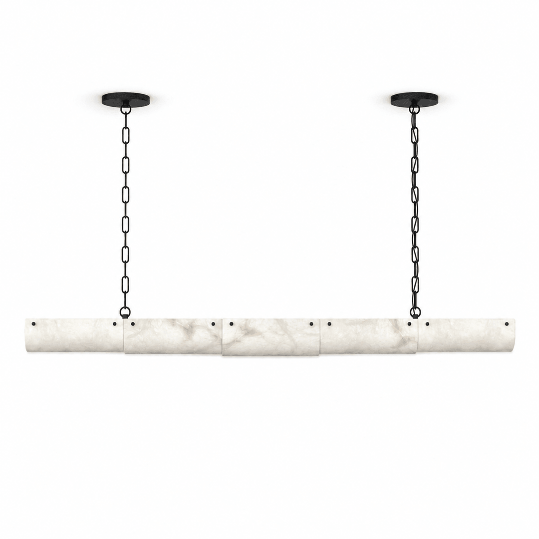 Alabaster Linear Chain Pendant Lamp - Vakkerlight