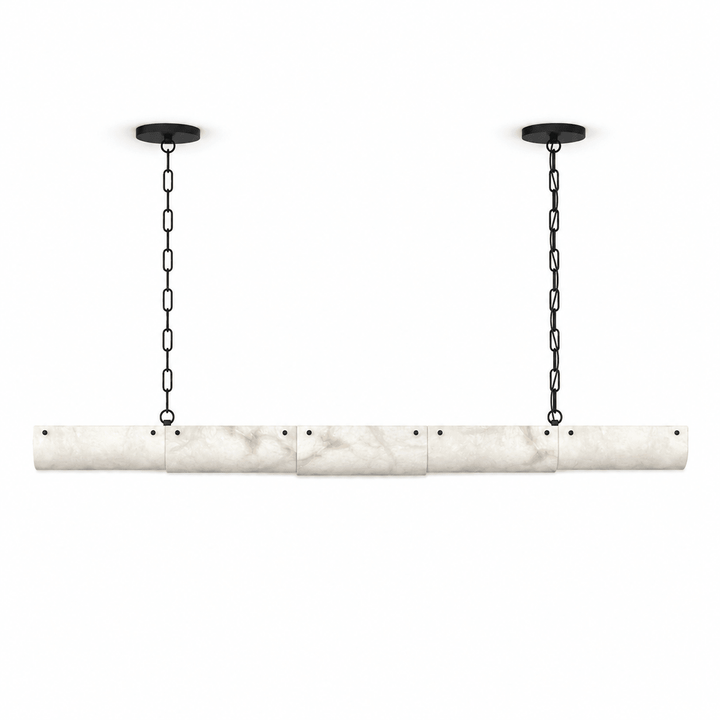 Alabaster Linear Chain Pendant Lamp - Vakkerlight