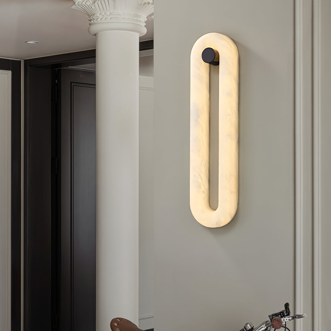 Alabaster Loop Wall Light - Vakkerlight