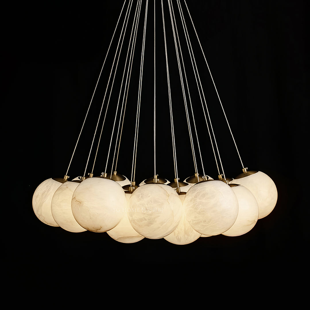 Alabaster Balls Chandelier - Vakkerlight