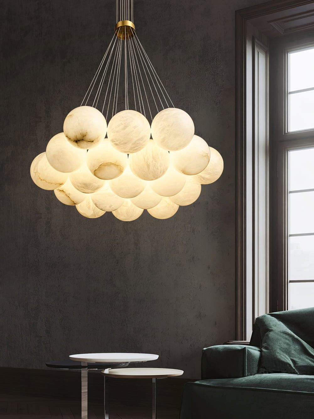 Alabaster Balls Chandelier - Vakkerlight