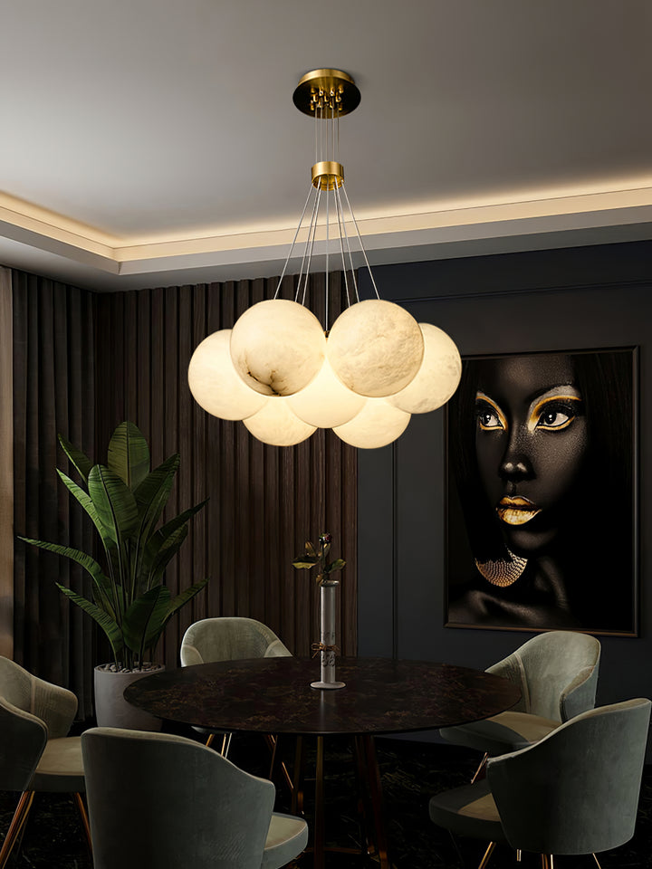 Alabaster Balls Chandelier - Vakkerlight