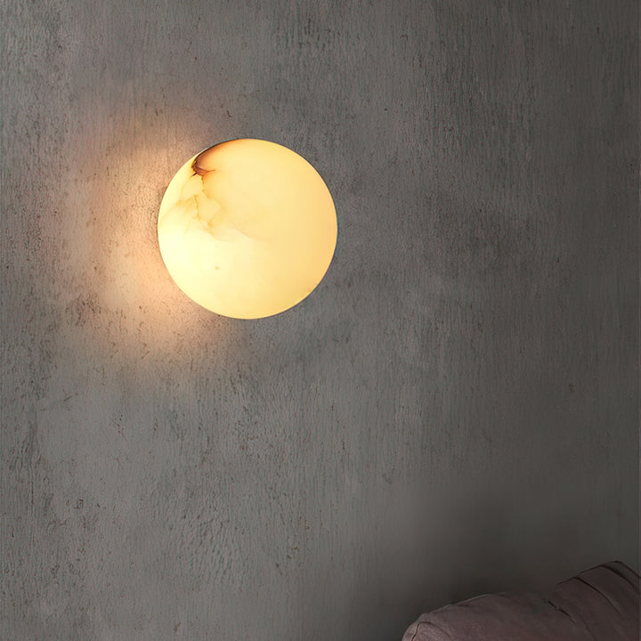 Alabaster Mini Orb Wall Lamp - Vakkerlight