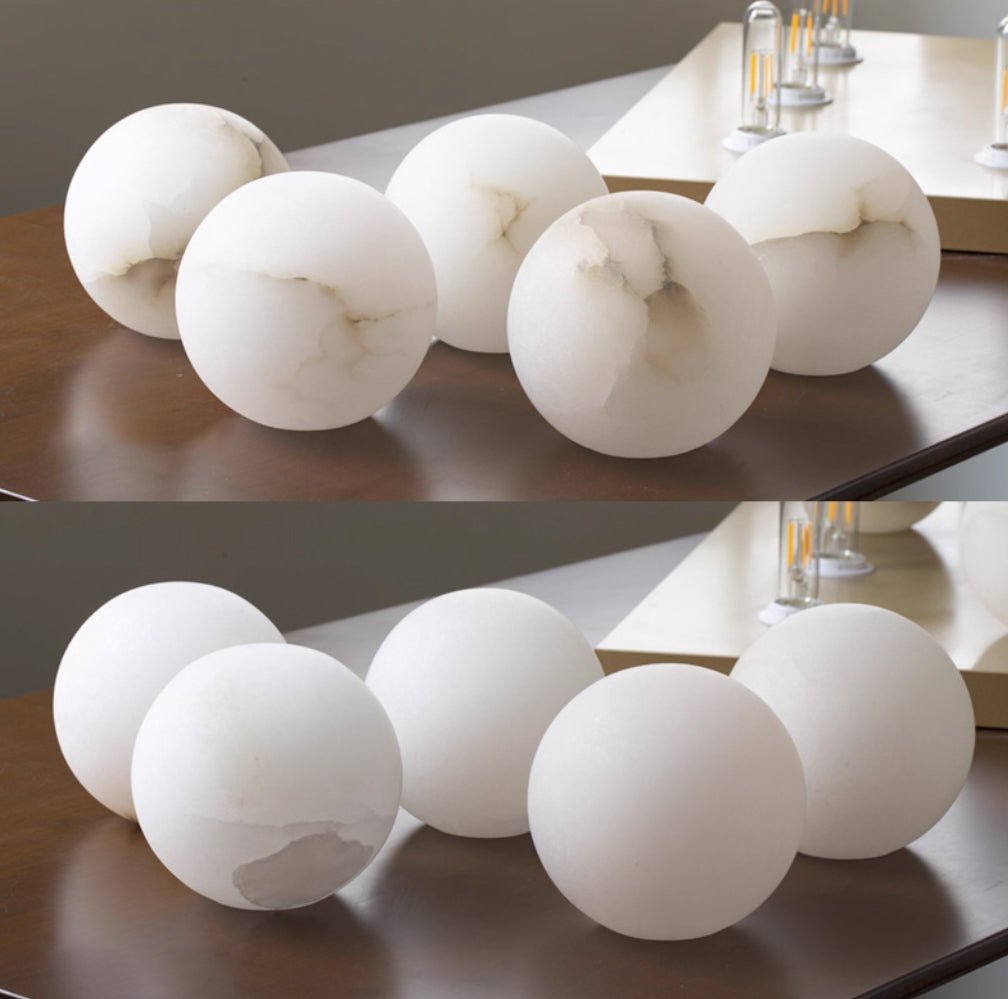Alabaster Mini Orb Wall Lamp - Vakkerlight
