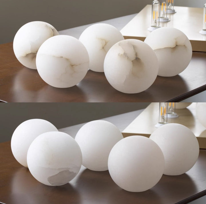Alabaster Mini Orb Wall Lamp - Vakkerlight
