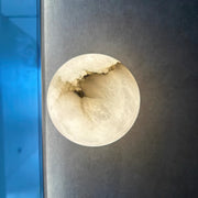 Alabaster Mini Orb Wall Lamp