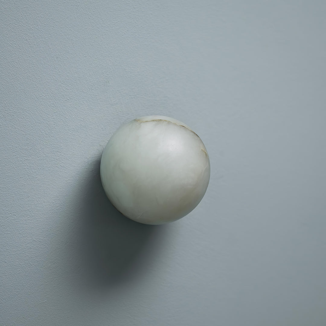 Alabaster Mini Orb Wandlampe