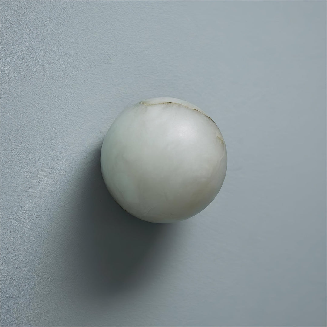 Alabaster Mini Orb Wall Lamp - Vakkerlight