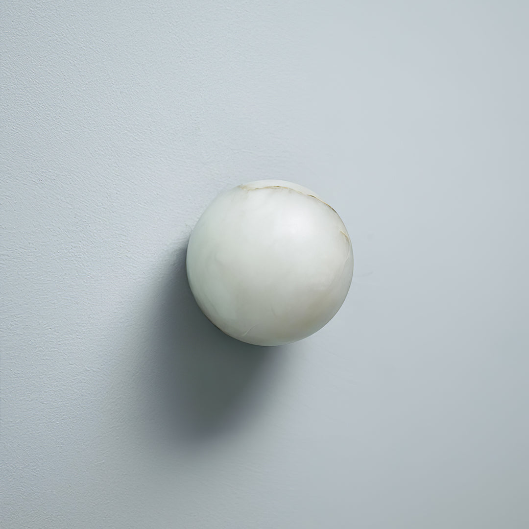 Alabaster Mini Orb Wandlampe