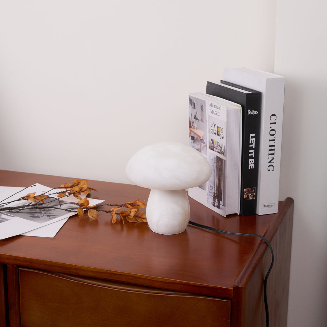 Alabaster Mushroom Table Lamp