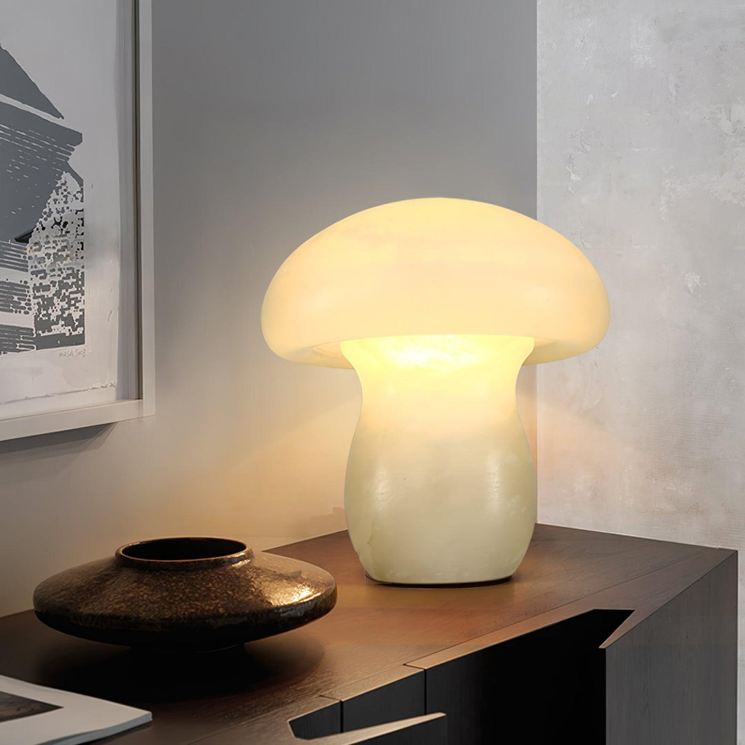 Alabaster Mushroom Table Lamp - Vakkerlight