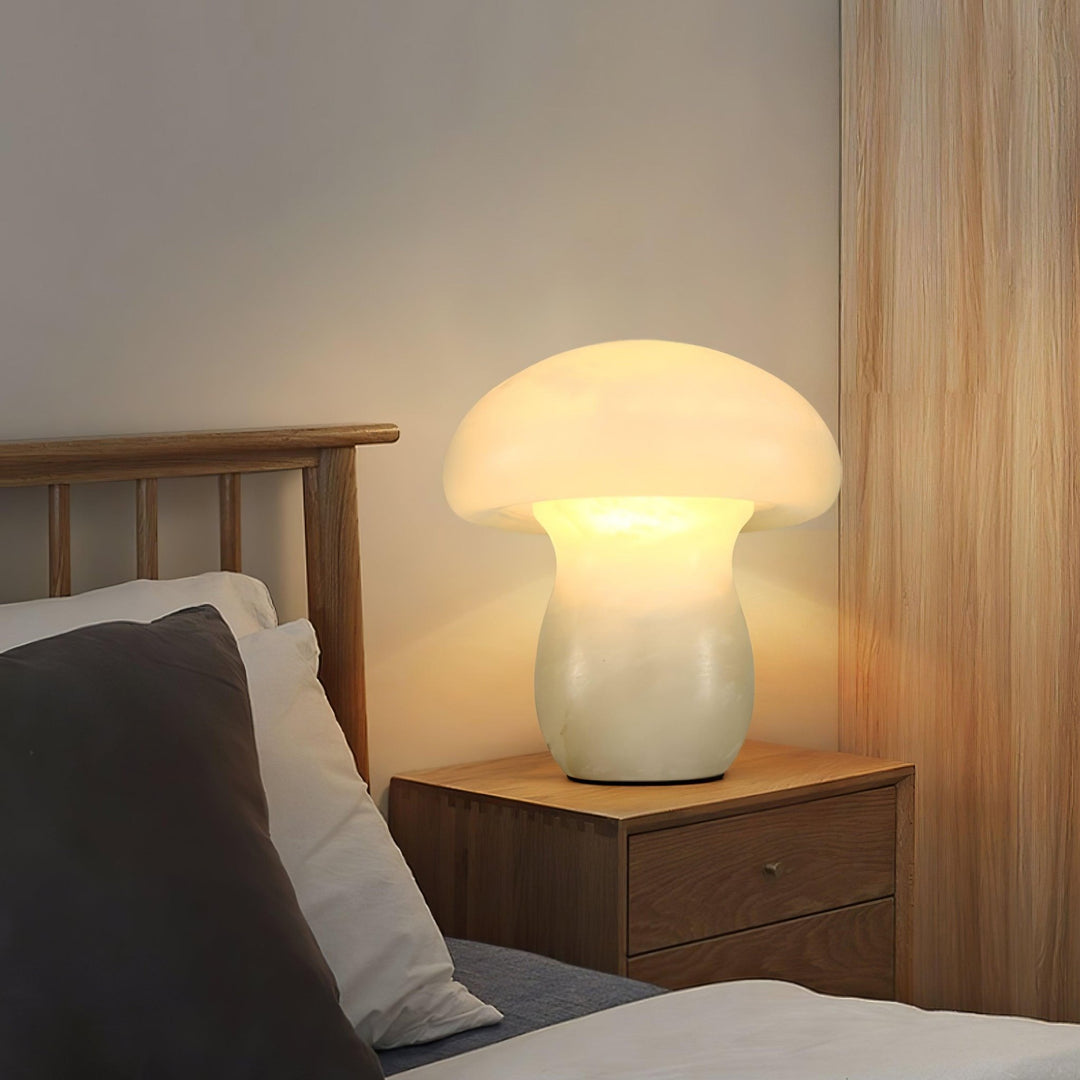 Alabaster Mushroom Table Lamp - Vakkerlight