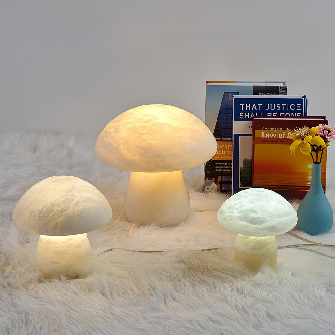 Alabaster Mushroom Table Lamp - Vakkerlight