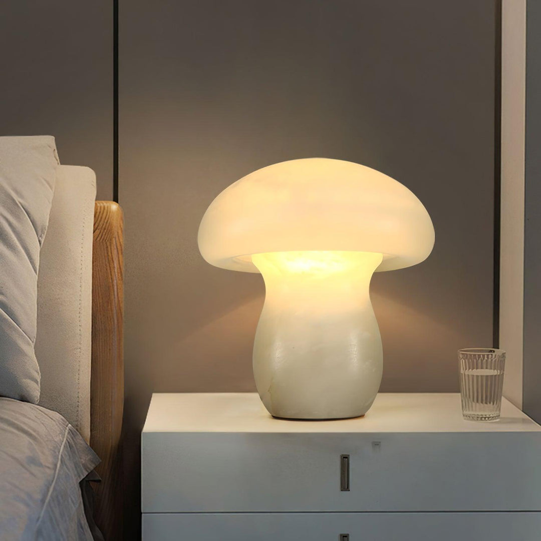 Alabaster Mushroom Table Lamp - Vakkerlight