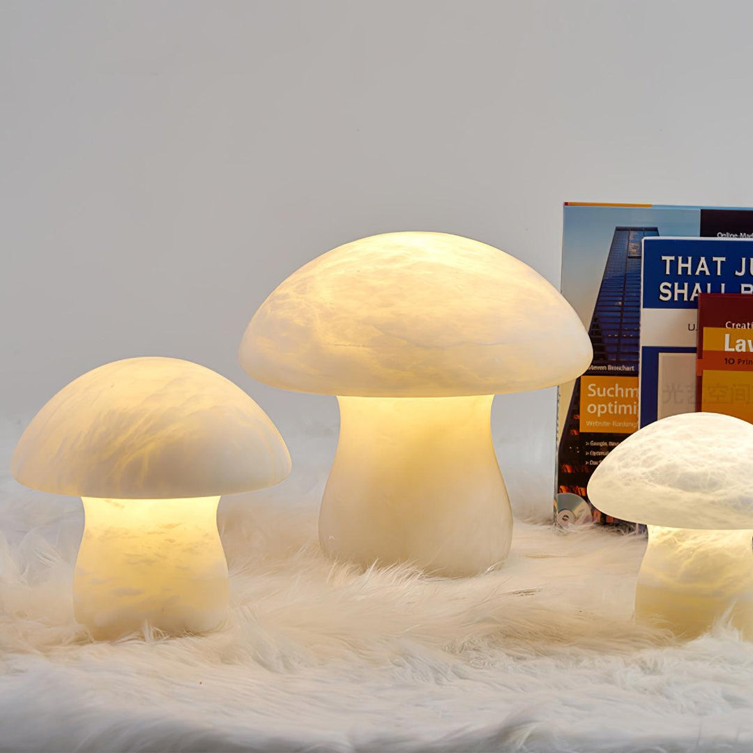 Alabaster Mushroom Table Lamp - Vakkerlight