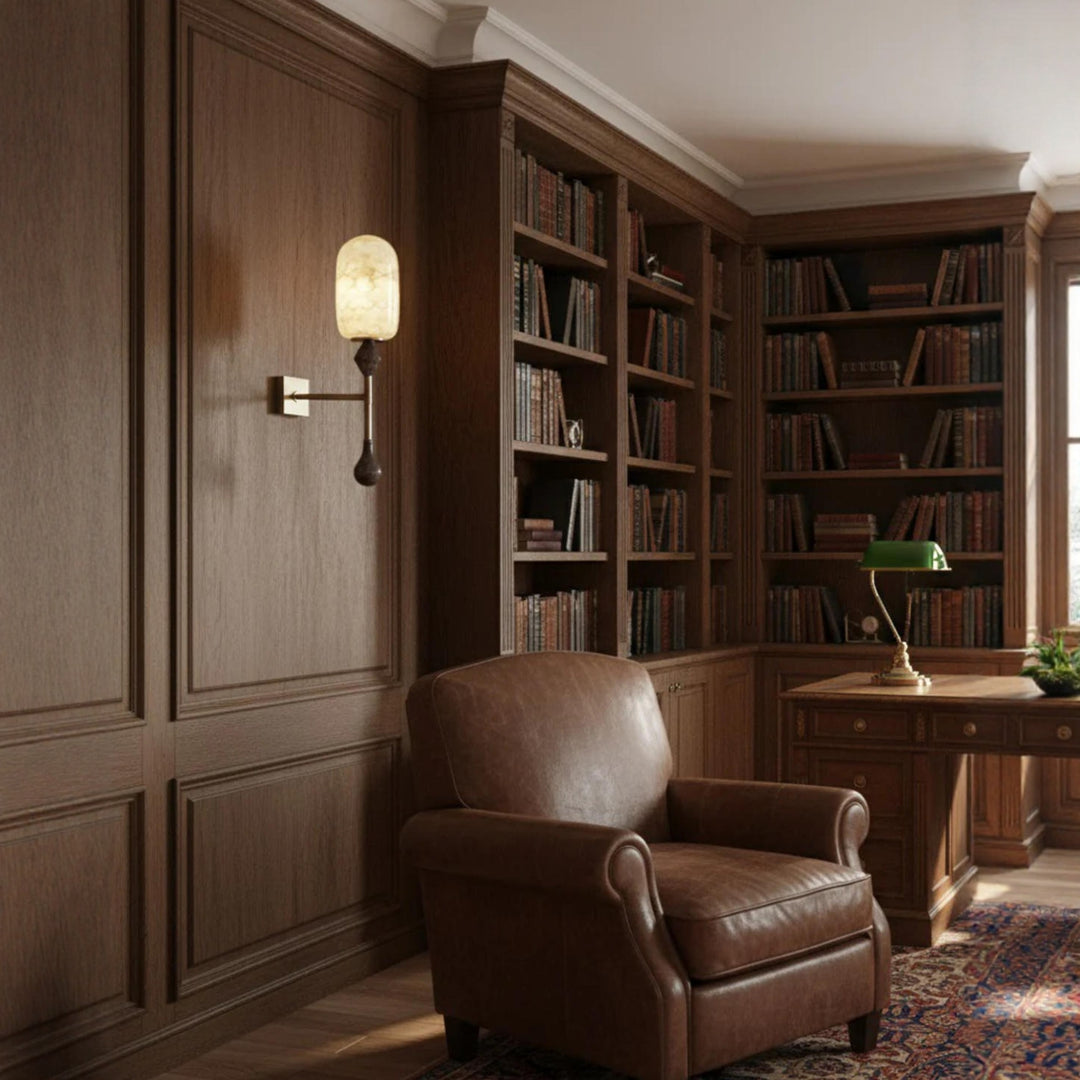 Alabaster Obelisk Double Sconce - Vakkerlight