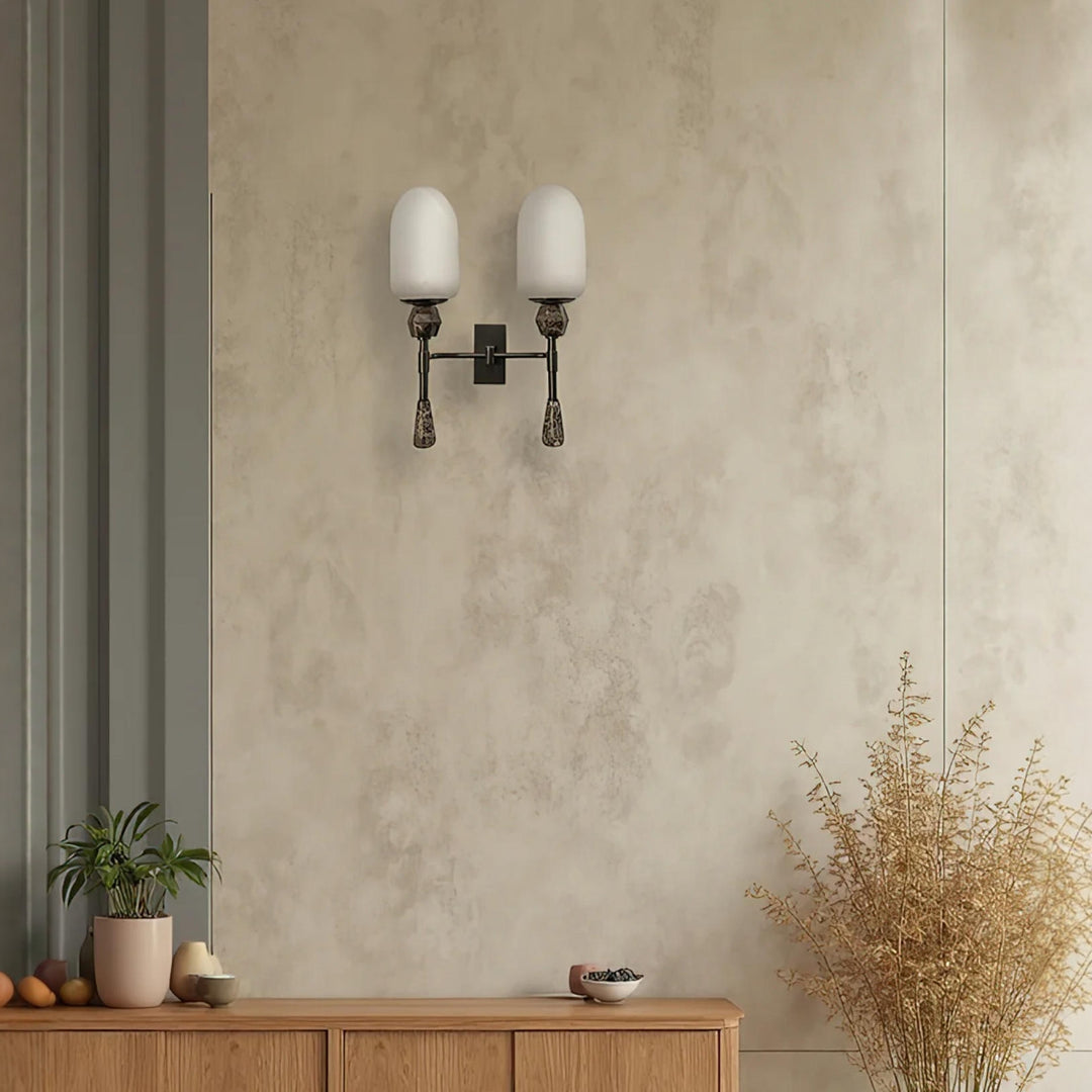 Alabaster Obelisk Double Sconce - Vakkerlight