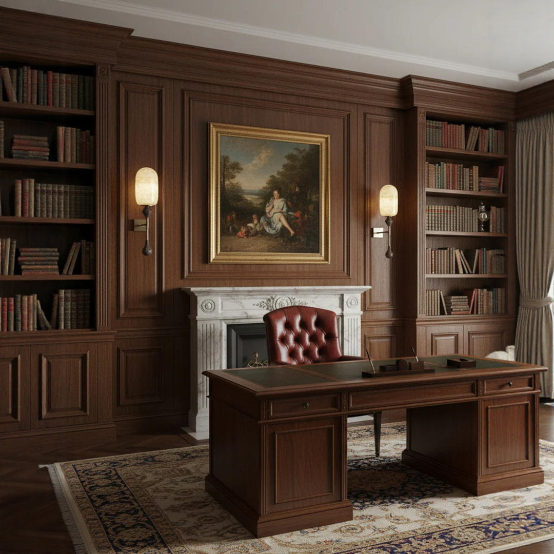 Alabaster Obelisk Double Sconce - Vakkerlight