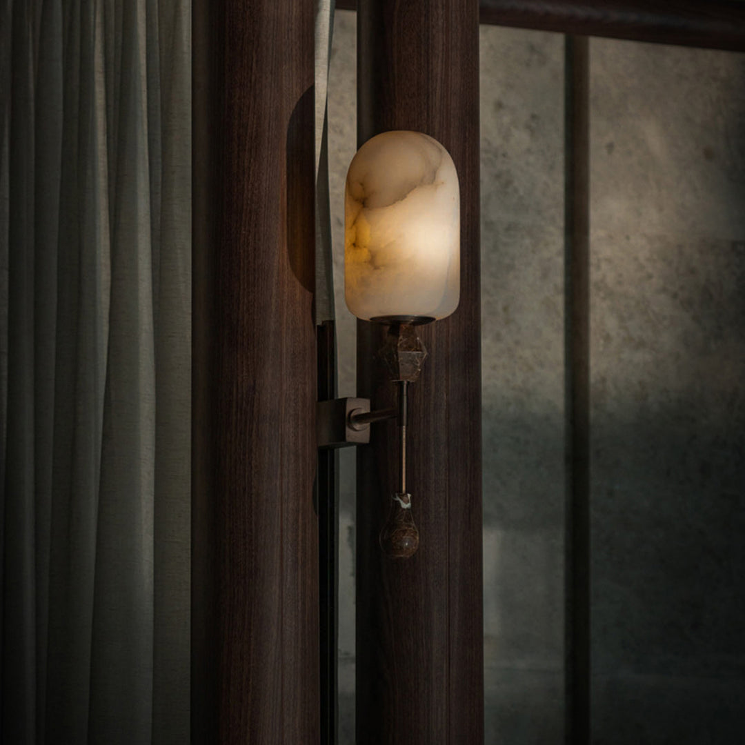 Alabaster Obelisk Double Sconce - Vakkerlight