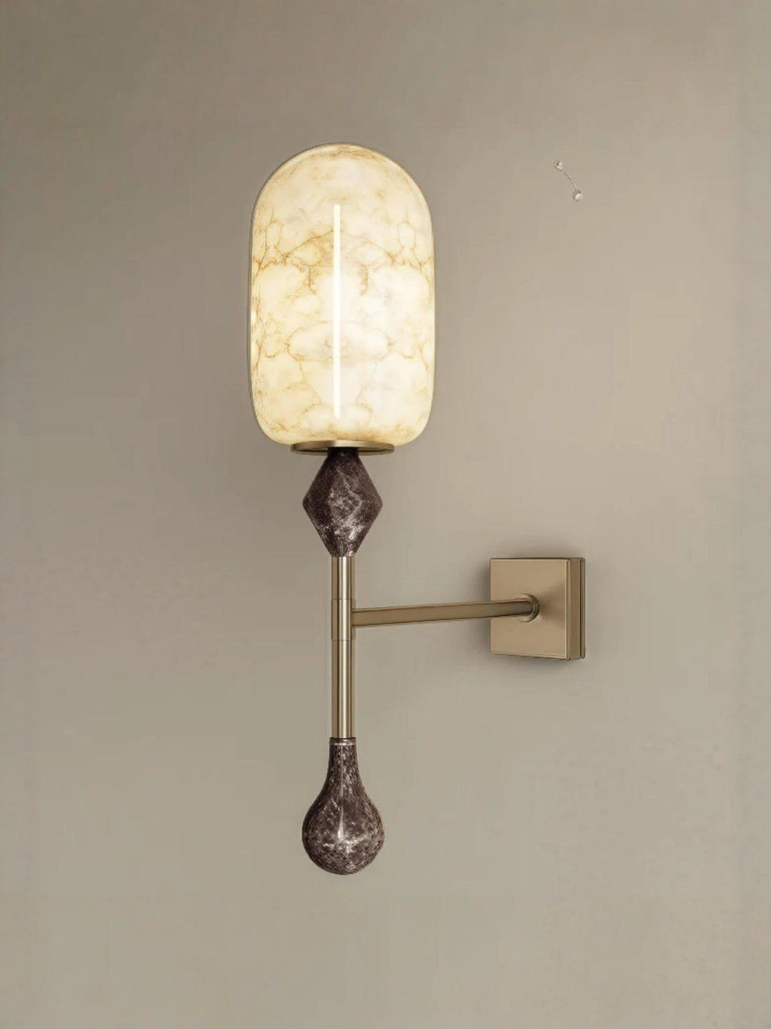 Alabaster Obelisk Double Sconce - Vakkerlight