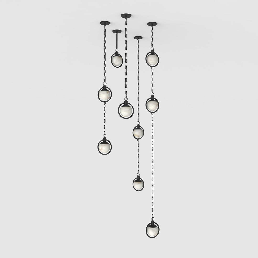 Alabaster Orb Chain Pendant Lamp - Vakkerlight