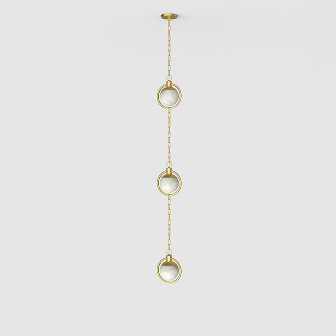 Alabaster Orb Chain Pendant Lamp - Vakkerlight