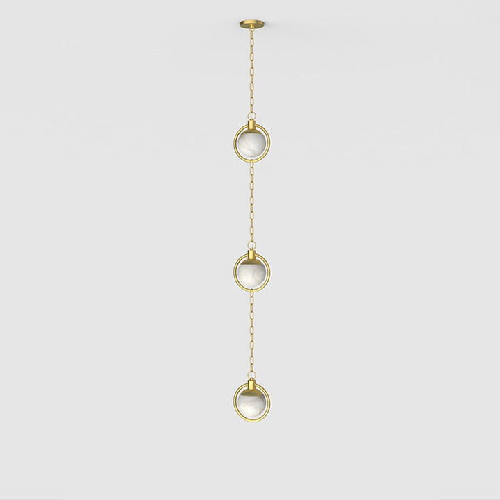 Alabaster Orb Chain Pendant Lamp - Vakkerlight