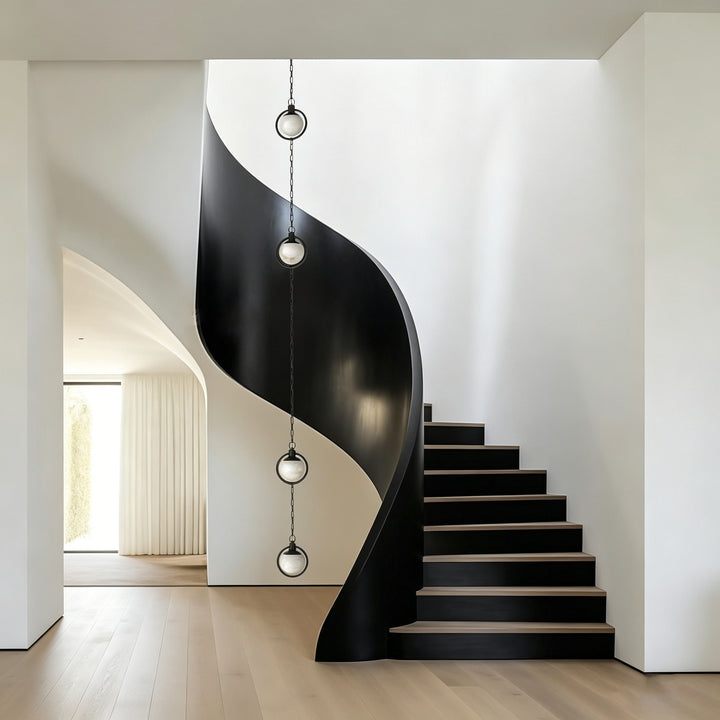 Alabaster Orb Chain Pendant Lamp - Vakkerlight