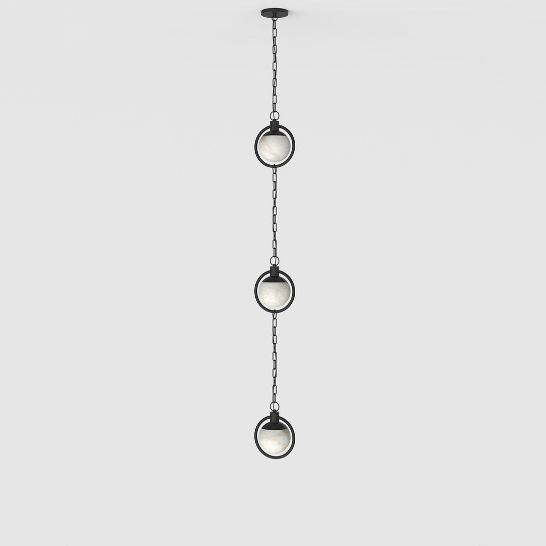 Alabaster Orb Chain Pendant Lamp - Vakkerlight