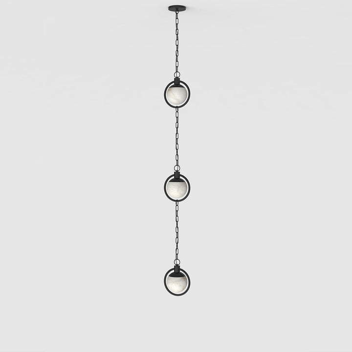 Alabaster Orb Chain Pendant Lamp - Vakkerlight
