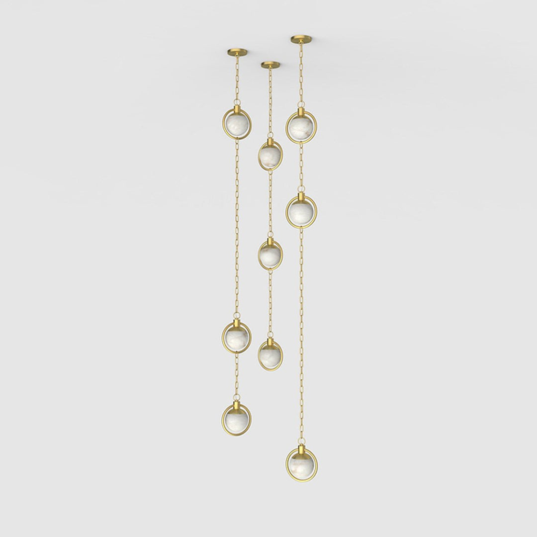 Alabaster Orb Chain Pendant Lamp - Vakkerlight