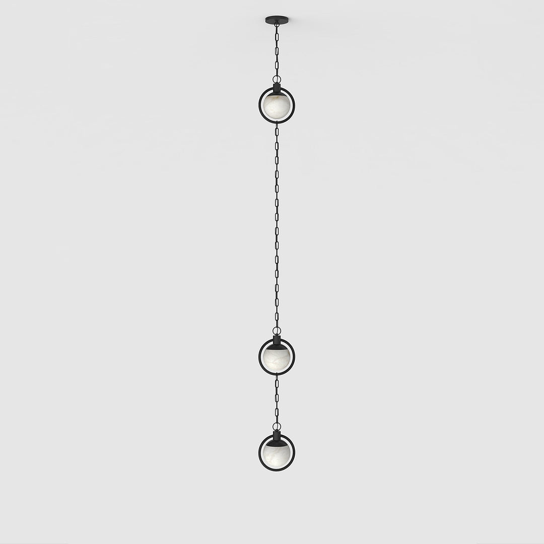 Alabaster Orb Chain Pendant Lamp - Vakkerlight