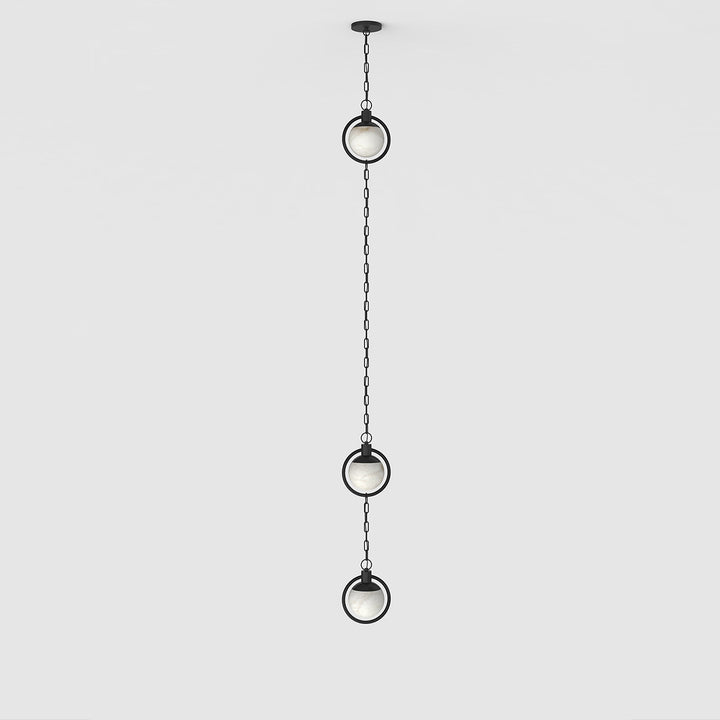 Alabaster Orb Chain Pendant Lamp - Vakkerlight