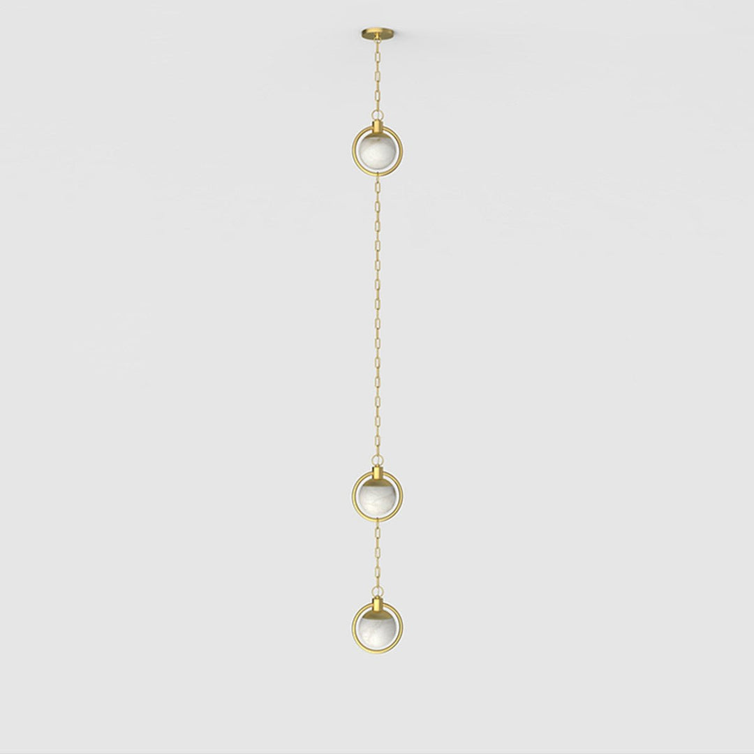Alabaster Orb Chain Pendant Lamp - Vakkerlight