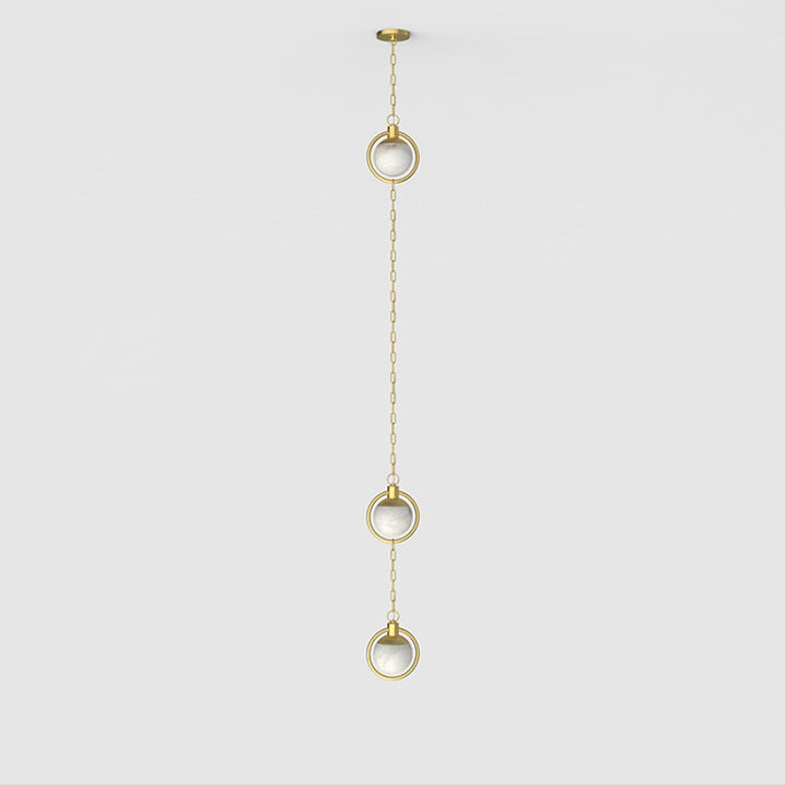 Alabaster Orb Chain Pendant Lamp - Vakkerlight