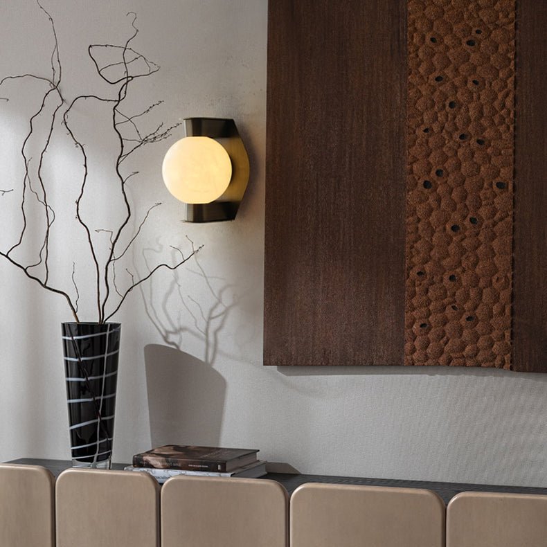 Alabaster Orb Sconce - Vakkerlight