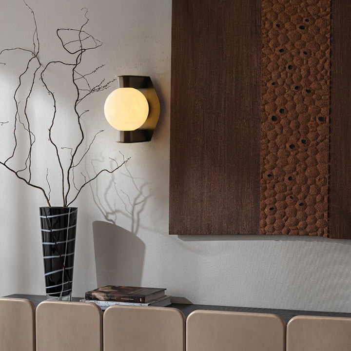 Alabaster Orb Sconce - Vakkerlight